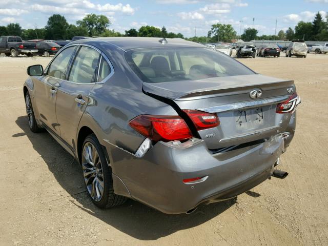 JN1BY1AR4GM270052 - 2016 INFINITI Q70 3.7 GRAY photo 3