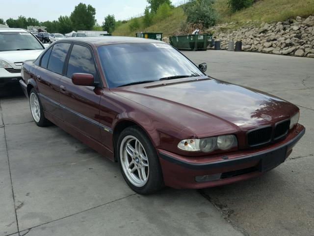 WBAGG83441DN82943 - 2001 BMW 740 I AUTO MAROON photo 1