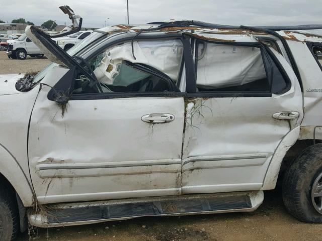 5TDBT48A95S255898 - 2005 TOYOTA SEQUOIA LI WHITE photo 9