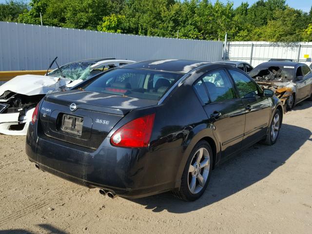 1N4BA41E85C878004 - 2005 NISSAN MAXIMA SE BLACK photo 4