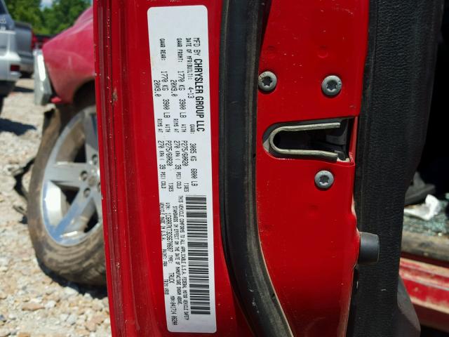 1C6RR7KT3DS670687 - 2013 RAM 1500 ST RED photo 10