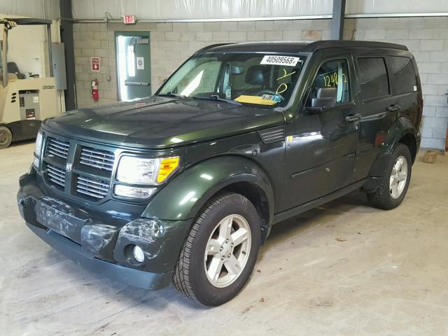 1D4PT5GK6AW126309 - 2010 DODGE NITRO SXT GREEN photo 2