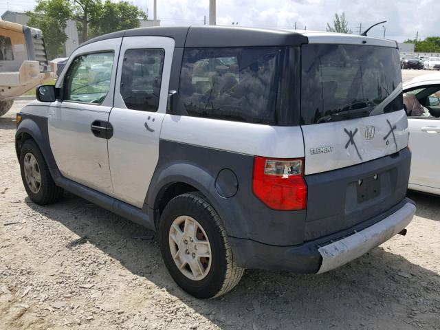 5J6YH18368L002694 - 2008 HONDA ELEMENT LX SILVER photo 3