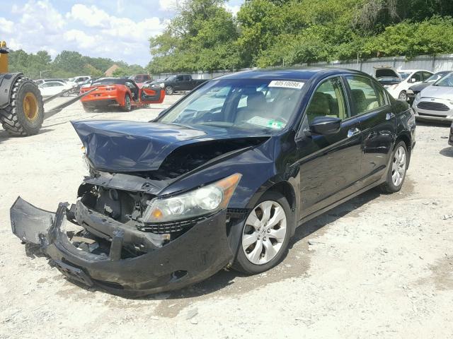 1HGCP36828A059775 - 2008 HONDA ACCORD EXL BLACK photo 2