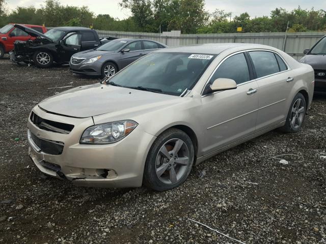 1G1ZC5EU0CF171106 - 2012 CHEVROLET MALIBU 1LT 金色 照片 2