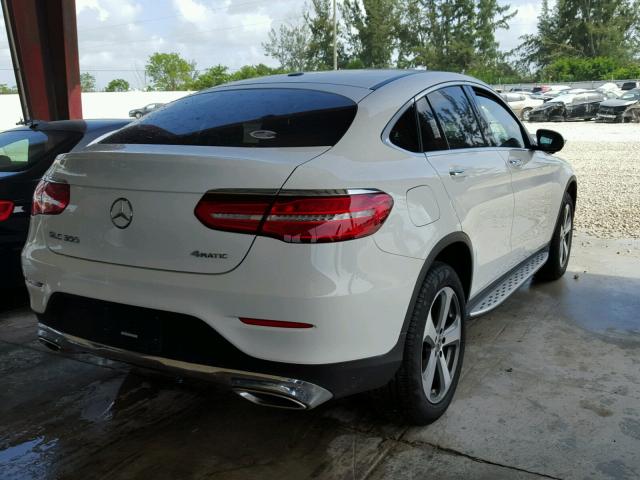 WDC0J4KB8JF384220 - 2018 MERCEDES-BENZ GLC COUPE WHITE photo 4