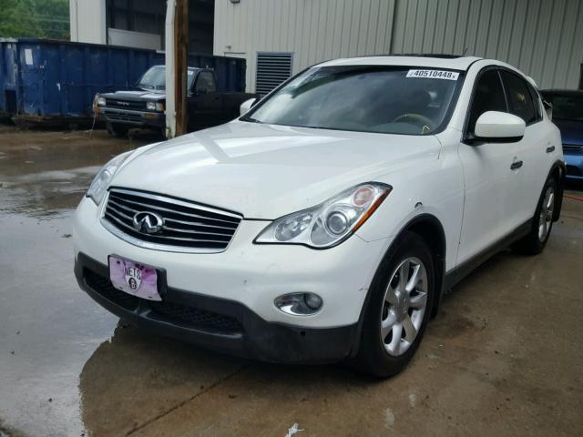 JNKAJ09F38M351254 - 2008 INFINITI EX35 BASE WHITE photo 2