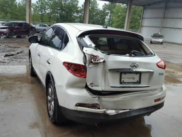 JNKAJ09F38M351254 - 2008 INFINITI EX35 BASE WHITE photo 3