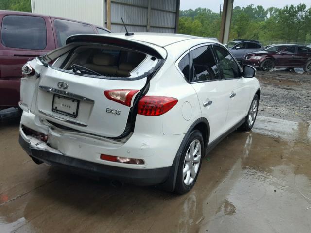 JNKAJ09F38M351254 - 2008 INFINITI EX35 BASE WHITE photo 4