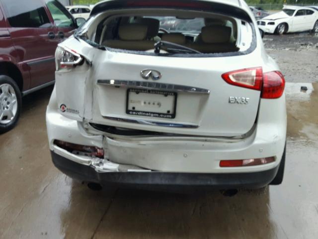 JNKAJ09F38M351254 - 2008 INFINITI EX35 BASE WHITE photo 9