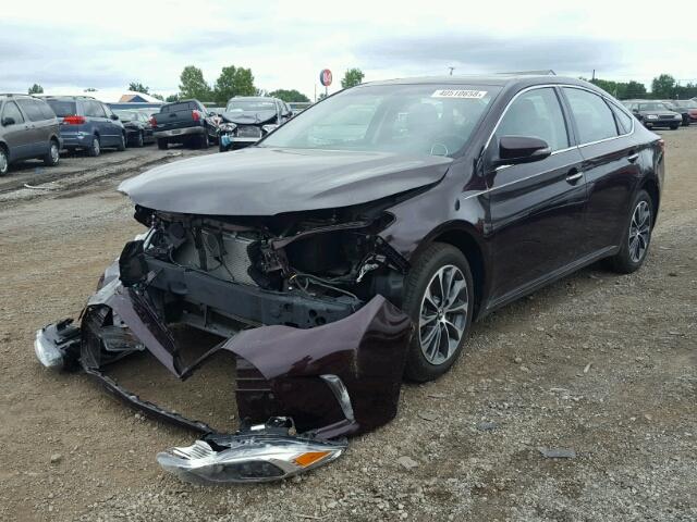4T1BK1EBXGU207836 - 2016 TOYOTA AVALON XLE MAROON photo 2