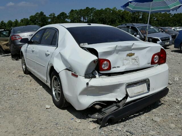 1G1ZG57B39F184831 - 2009 CHEVROLET MALIBU LS თეთრი ფოტო 3