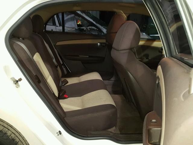 1G1ZC5E14BF272461 - 2011 CHEVROLET MALIBU 1LT WHITE photo 6