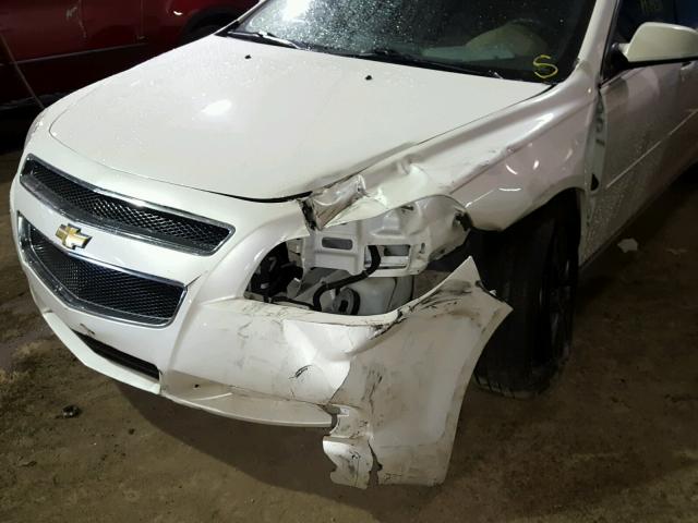 1G1ZC5E14BF272461 - 2011 CHEVROLET MALIBU 1LT WHITE photo 9