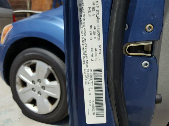 1B3HB48B37D553899 - 2007 DODGE CALIBER SX BLUE photo 10