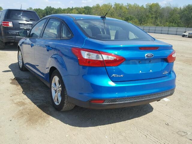 1FADP3F27EL206693 - 2014 FORD FOCUS SE BLUE photo 3