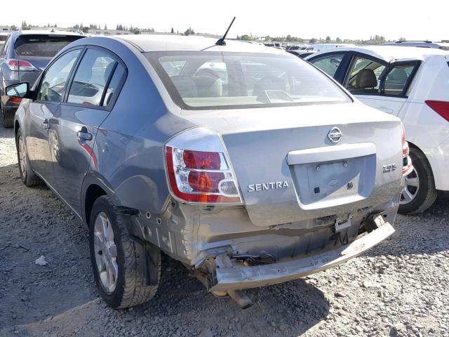 3N1AB61E07L620620 - 2007 NISSAN SENTRA 2.0 GRAY photo 3