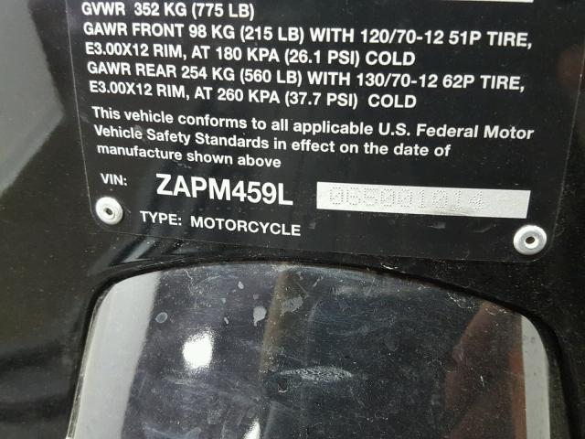 ZAPM459L065001014 - 2006 VESPA GTS 250 BLACK photo 20