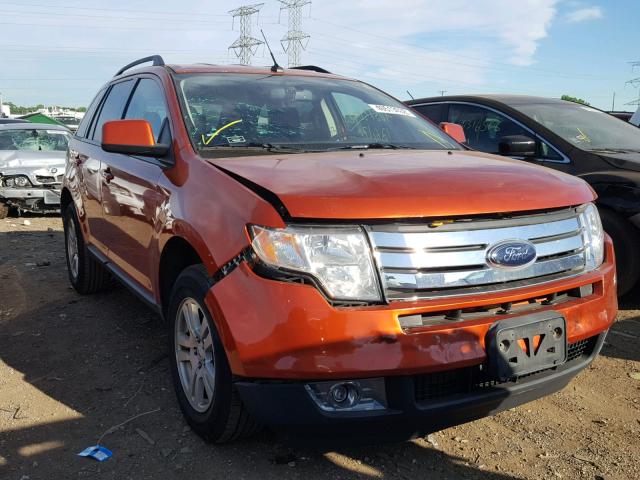 2FMDK38C68BA66635 - 2008 FORD EDGE SEL ORANGE photo 1