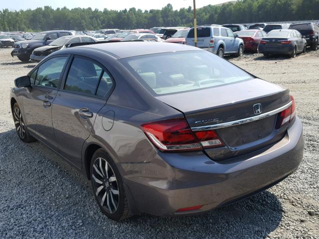 2HGFB2F95EH522519 - 2014 HONDA CIVIC EXL 棕色 照片 3