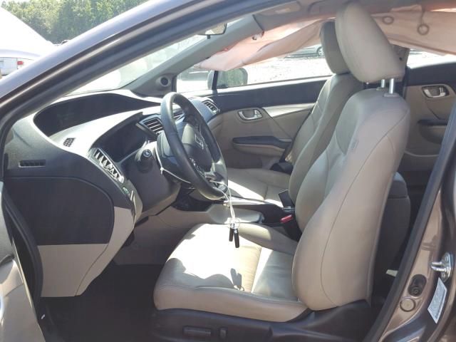 2HGFB2F95EH522519 - 2014 HONDA CIVIC EXL 棕色 照片 5