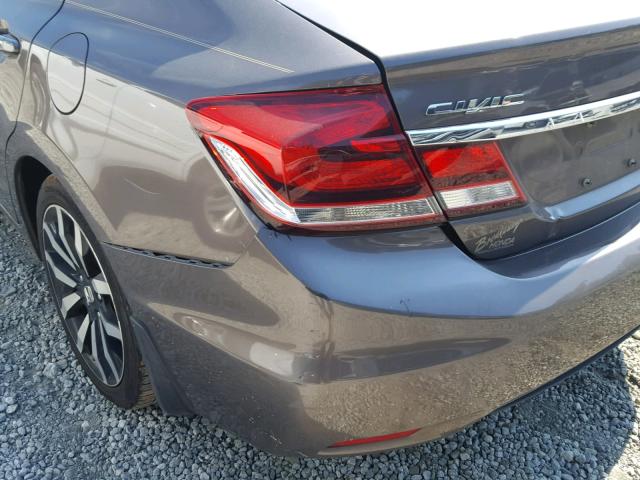 2HGFB2F95EH522519 - 2014 HONDA CIVIC EXL 棕色 照片 9