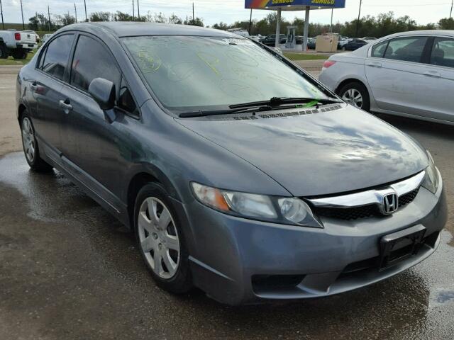 2HGFA16599H314949 - 2009 HONDA CIVIC GRAY photo 1