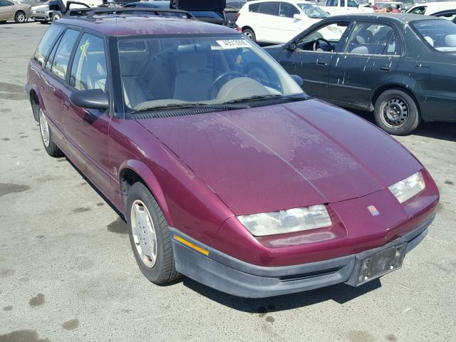 1G8ZH8283SZ185171 - 1995 SATURN SW1 MAROON photo 1