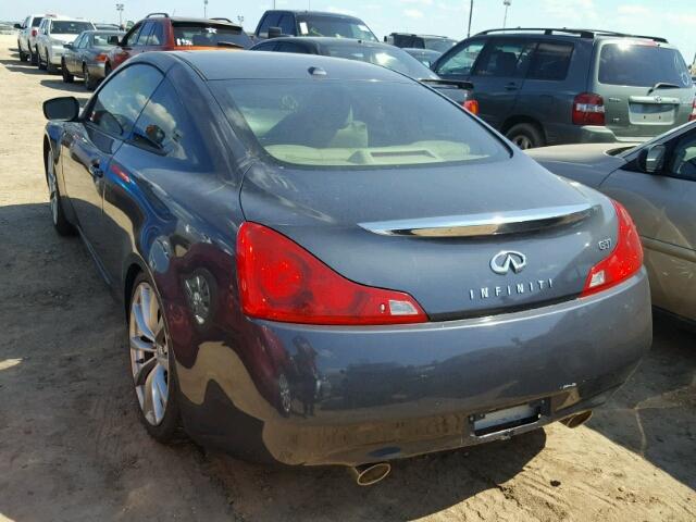 JNKCV64E68M106611 - 2008 INFINITI G37 BASE GRAY photo 3