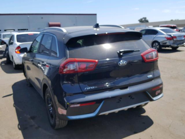 KNDCD3LD7J5139127 - 2018 KIA NIRO EX BLACK photo 3