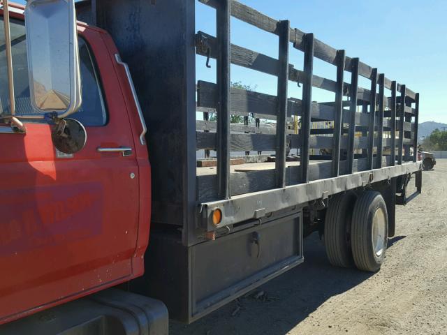 1FDNK74P7MVA35560 - 1991 FORD F700 F RED photo 9