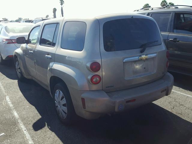 3GNDA13D27S618417 - 2007 CHEVROLET HHR LS Dorado foto 3