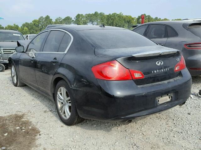 JN1DV6AP1CM812747 - 2012 INFINITI G25 BASE BLACK photo 3