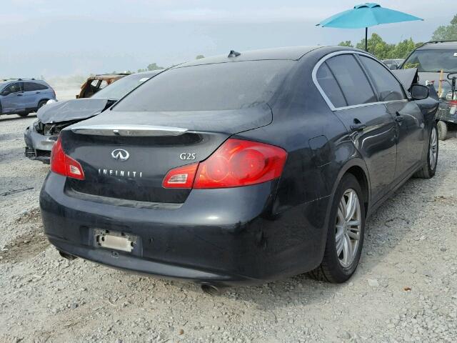 JN1DV6AP1CM812747 - 2012 INFINITI G25 BASE BLACK photo 4