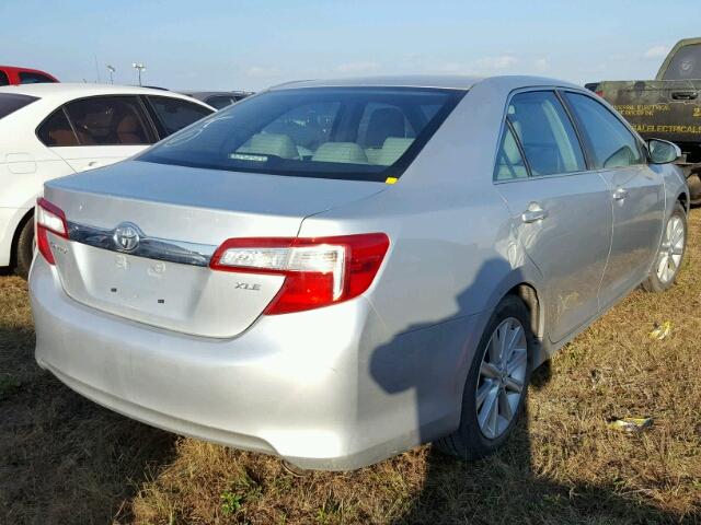 4T4BF1FK0DR333496 - 2013 TOYOTA CAMRY L SILVER photo 4