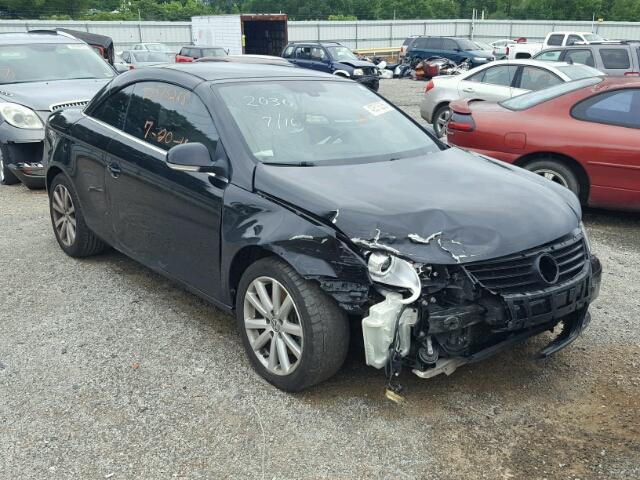 WVWDA71F77V002030 - 2007 VOLKSWAGEN EOS 2.0T S BLACK photo 1