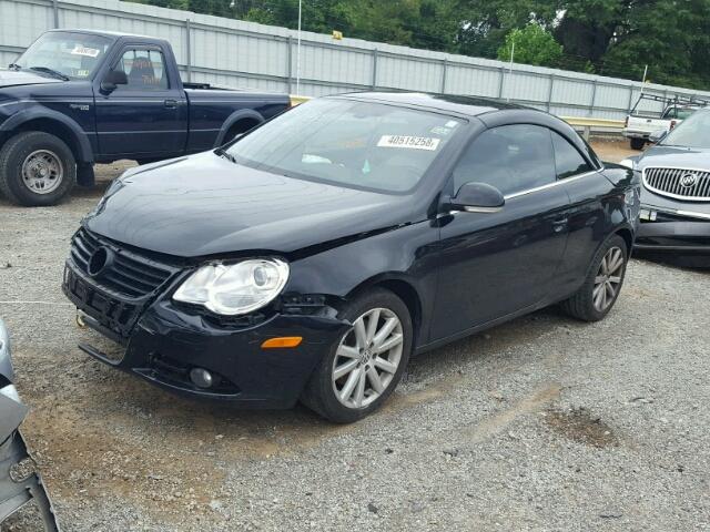 WVWDA71F77V002030 - 2007 VOLKSWAGEN EOS 2.0T S BLACK photo 2