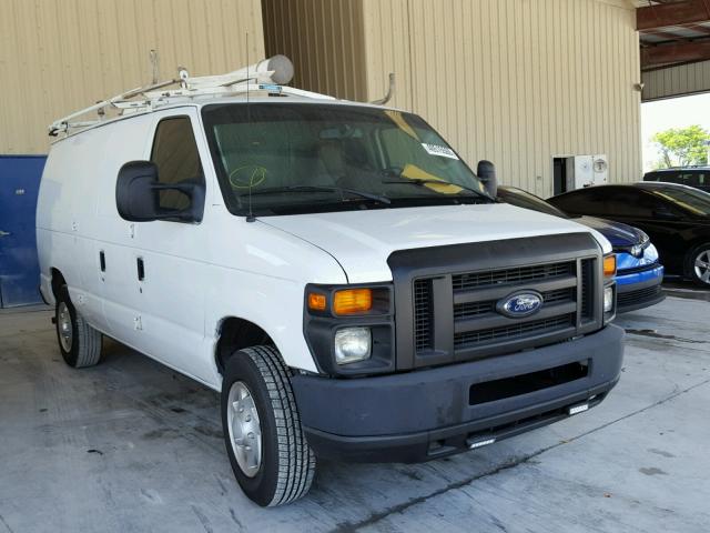 1FTNE1EW5EDB20399 - 2014 FORD ECONOLINE WHITE photo 1