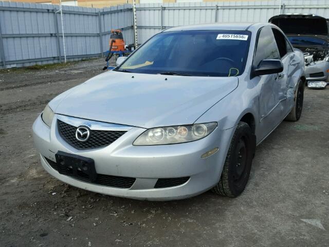 1YVFP80CX45N00703 - 2004 MAZDA 6 I SILVER photo 2