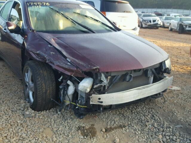 JH4CU2F67AC038526 - 2010 ACURA TSX BURGUNDY photo 9