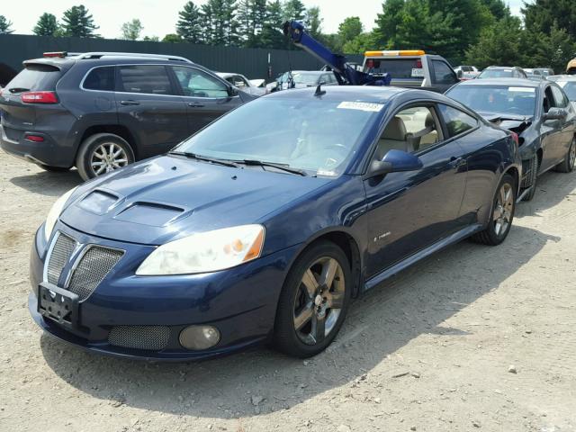 1G2ZM177784205165 - 2008 PONTIAC G6 GXP BLUE photo 2