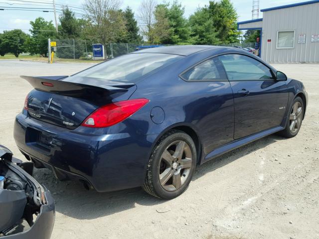 1G2ZM177784205165 - 2008 PONTIAC G6 GXP BLUE photo 4