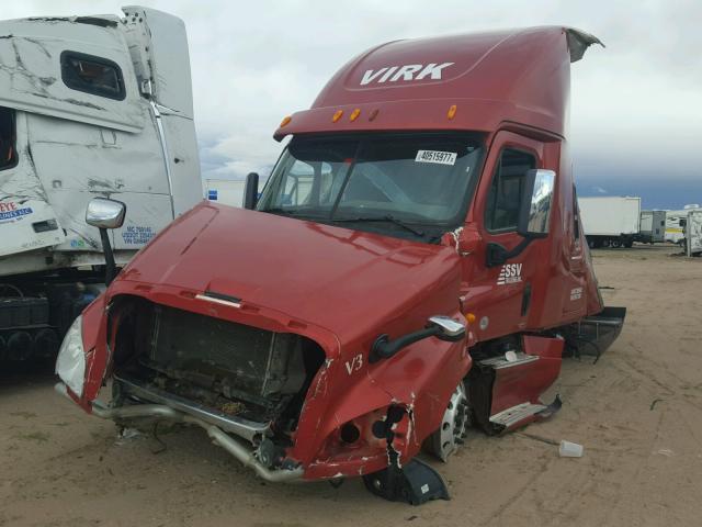 3AKJGLDR2ESFL1300 - 2014 FREIGHTLINER CASCADIA 1 RED photo 2