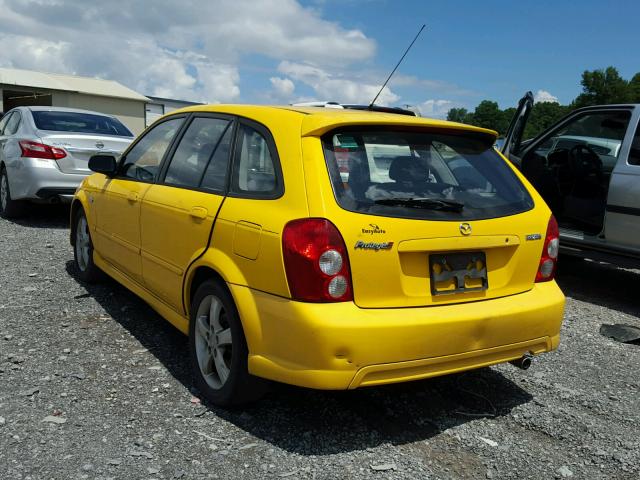 JM1BJ245731203540 - 2003 MAZDA PROTEGE PR YELLOW photo 3