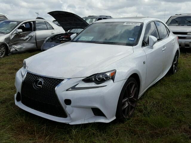 JTHBF1D27E5023101 - 2014 LEXUS IS 250 WHITE photo 2