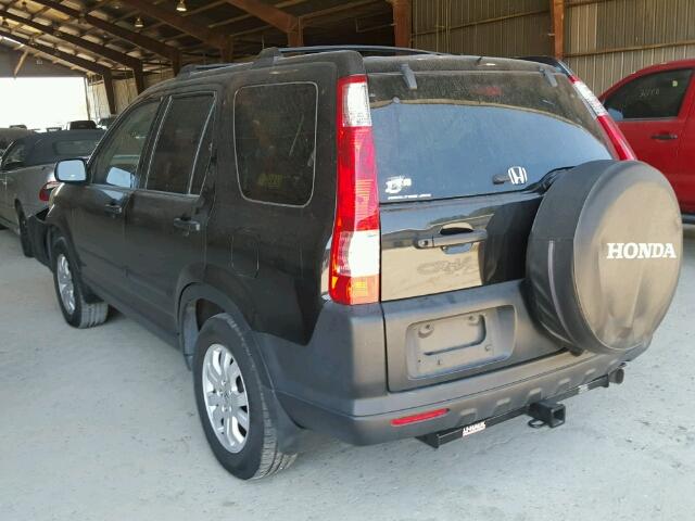 JHLRD78805C025990 - 2005 HONDA CR-V EX BLACK photo 3