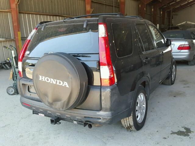 JHLRD78805C025990 - 2005 HONDA CR-V EX BLACK photo 4