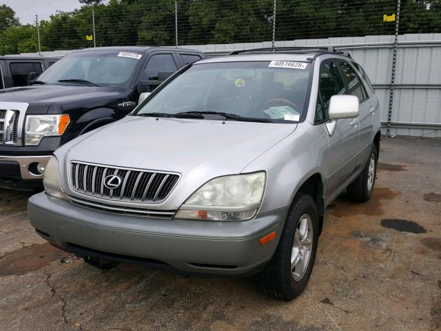 JTJHF10U710166671 - 2001 LEXUS RX 300 SILVER photo 2