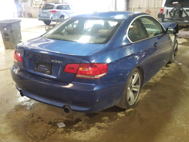 WBAWB73598P157224 - 2008 BMW 335 I BLUE photo 4