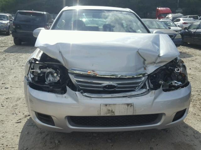 KNAFE122075433053 - 2007 KIA SPECTRA SILVER photo 9